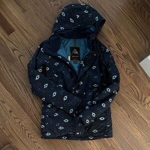 Burton Women's Black and Teal Snow Ski & Snowboard Jacket
